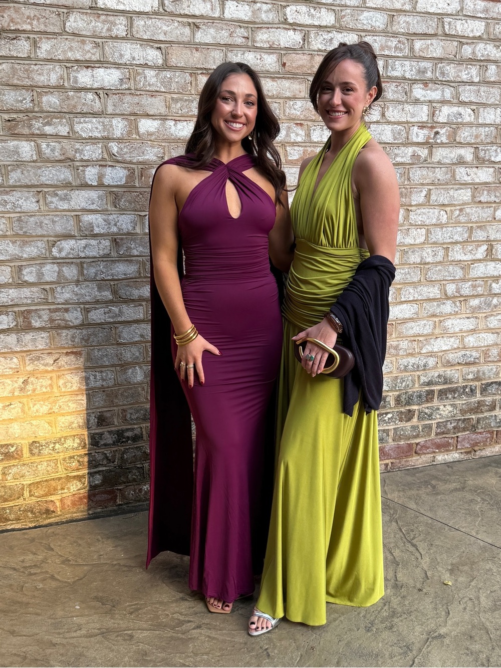 LULUS Sleeveless Keyhole Evening Dress in Plum